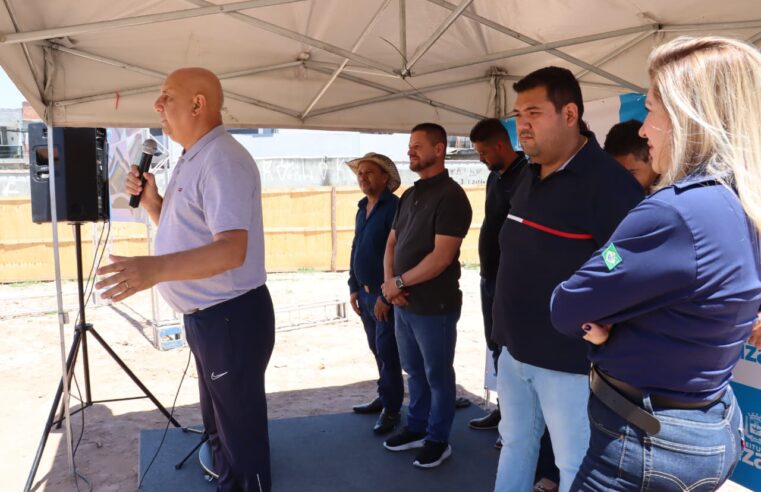 Prefeitura oficializa início da obra do centro esportivo do Miguel Badra