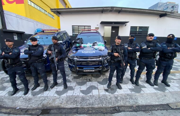 GCM detém suspeito e apreende 35 quilos de drogas em casa no Jardim Casa Branca